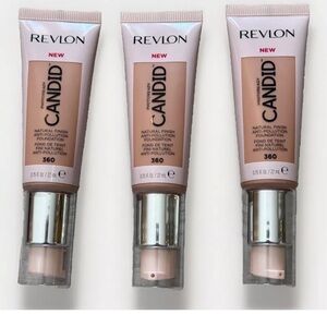 Revlon PhotoReady Candid Natural Finish Foundation Cashew #360 3 pack NEW!